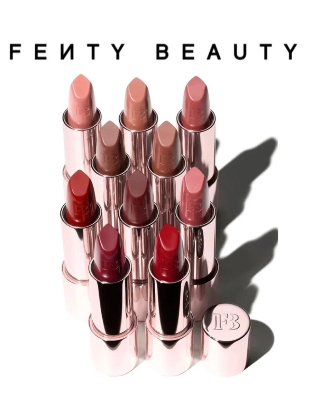 FENTY BEAUTY Icon The Fill Semi-Matte Refillable Lipstick in Kissin’ Kutie NIB